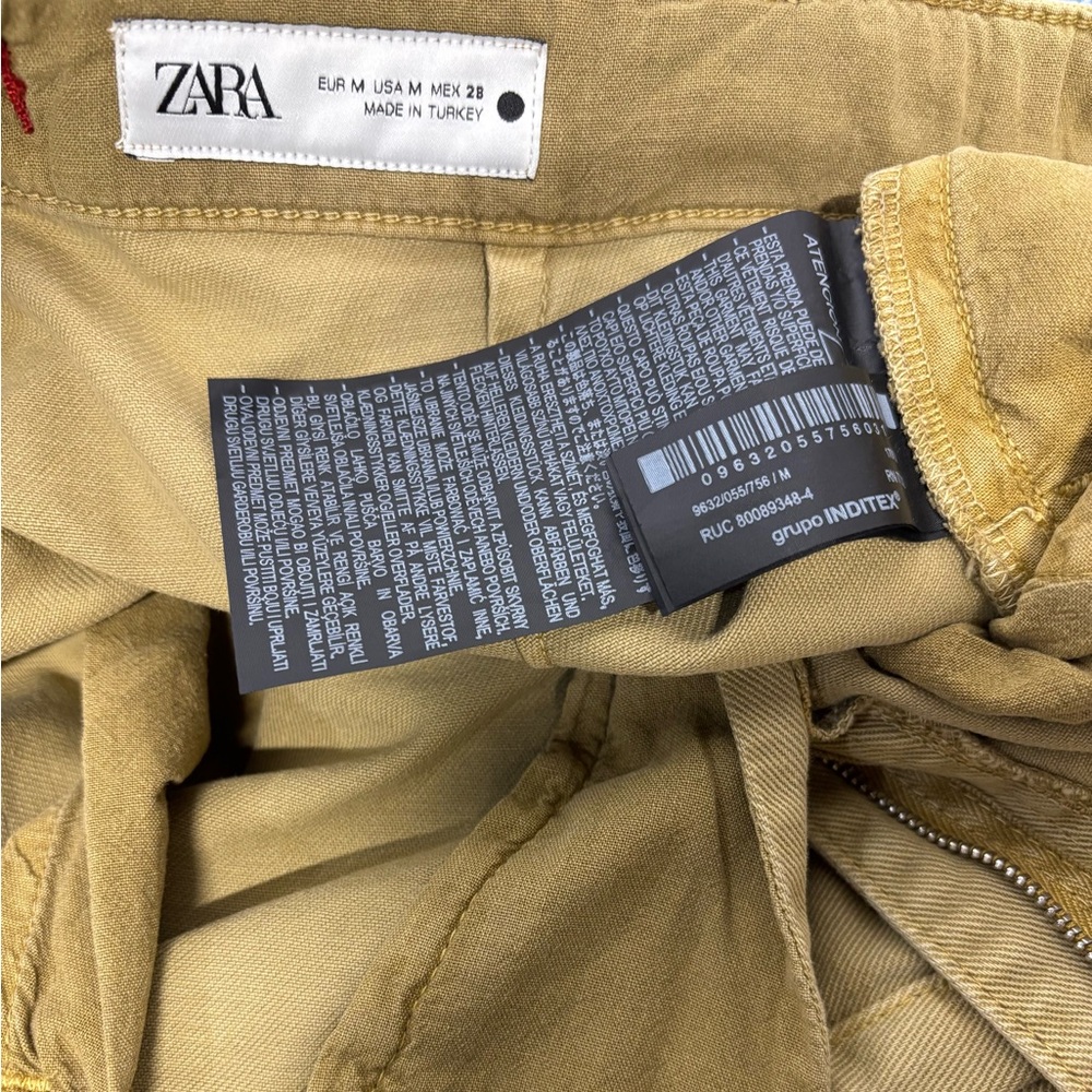 ✨Zara Chino Trouser Pants Wide Leg Size 28 - Picture 15 of 15